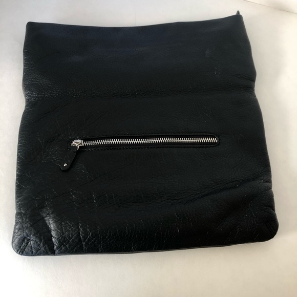 Brighton Bloc Party Two Tone Black & Gray Foldover Clutch - Picture 2 of 8